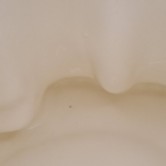 Coco Dowley Smiling Cat Cookie Jar Fish Bib Kerchief White Tabby Kitty 12" High - Picture 10 of 16